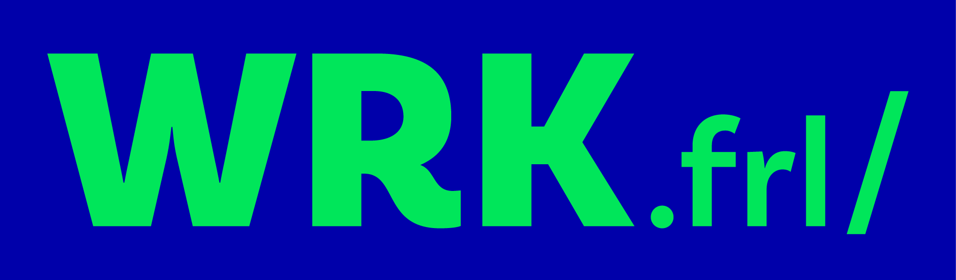 Logo WRK Blauw Groen SRGB