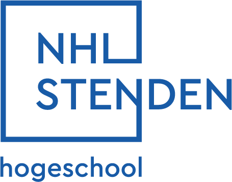 NHL Stenden hogeschool logo blauwe letters home