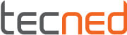 Tecned logo grijze oranje letters home