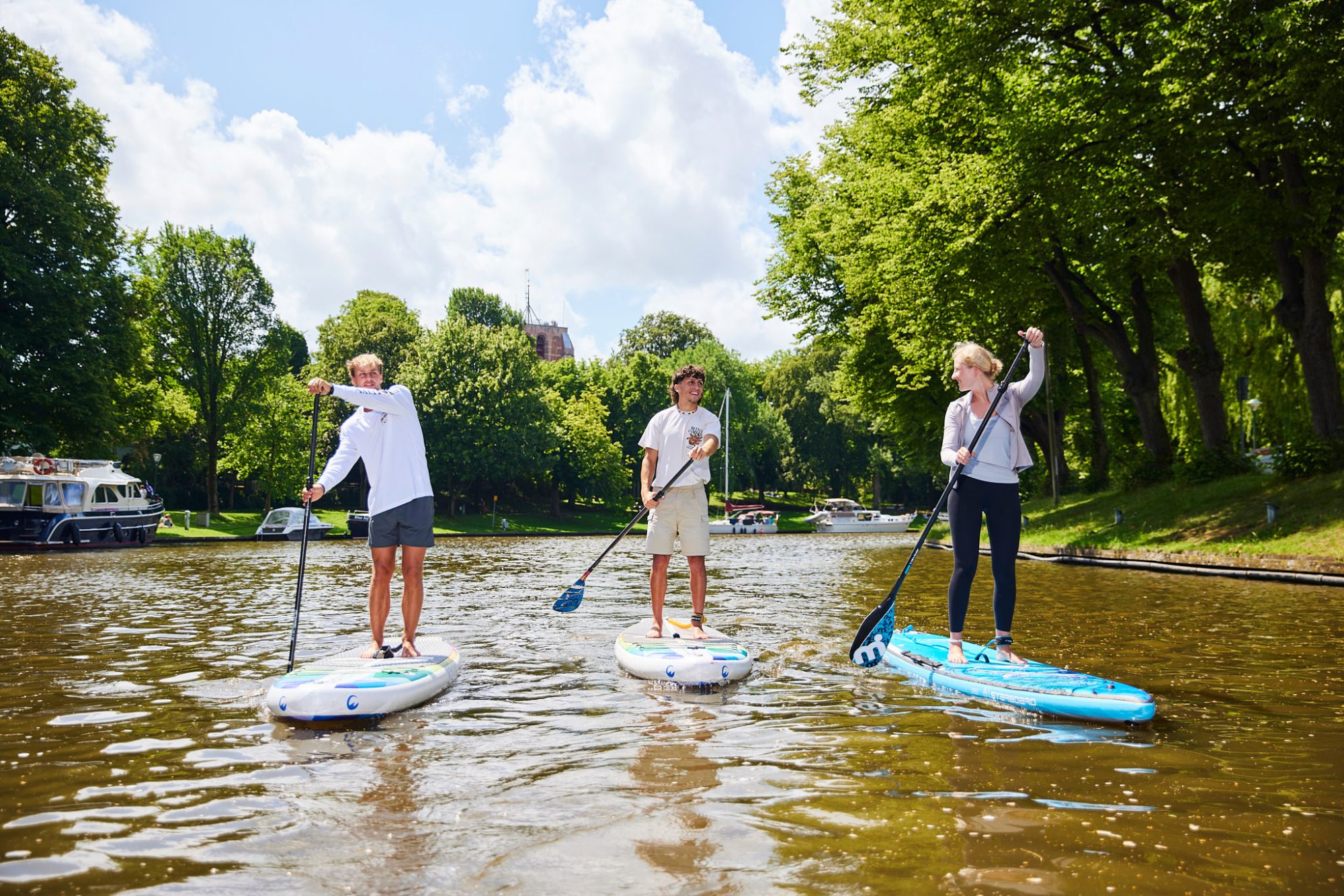 Suppen in de prinsentuin natuur met zon