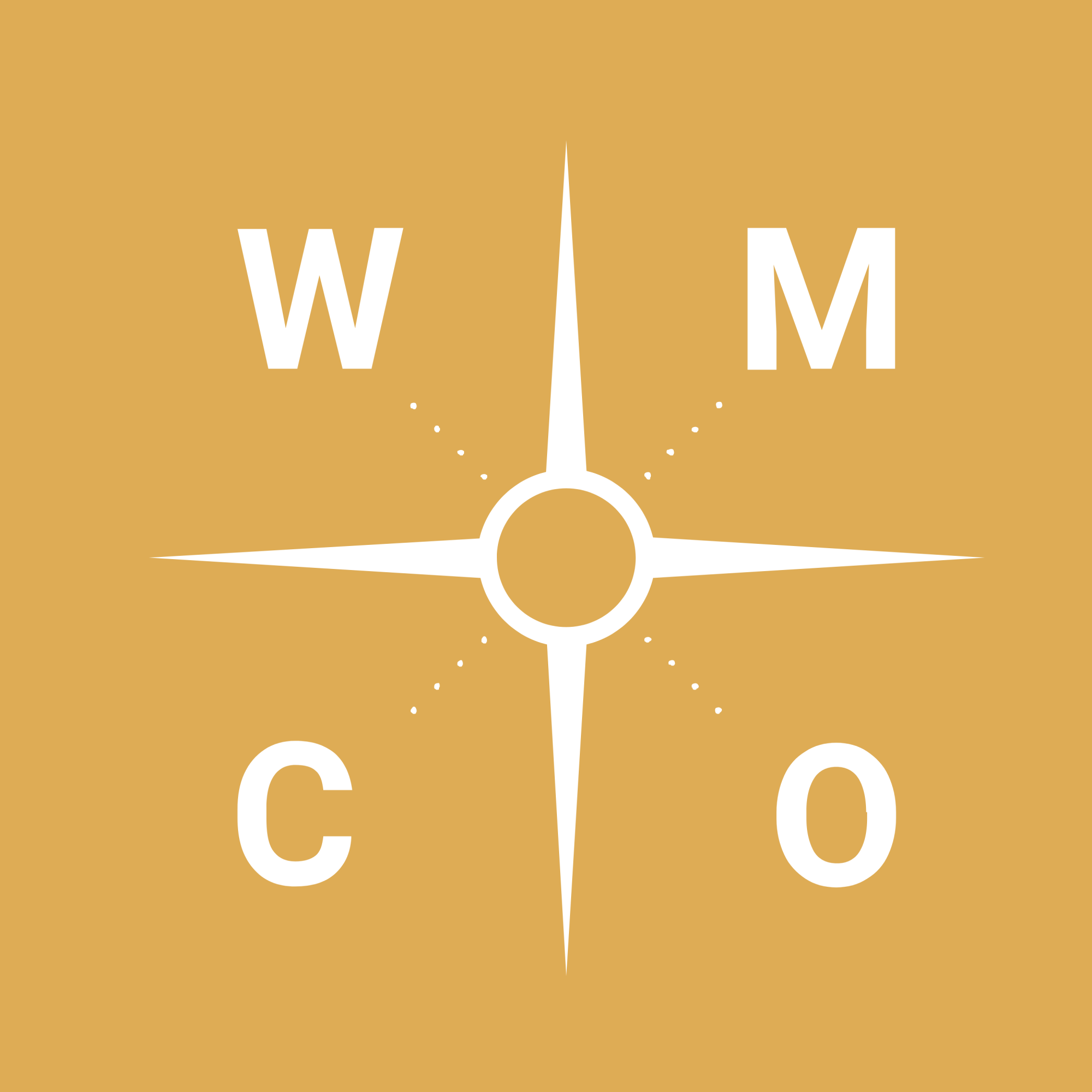 WMCO logo vierkant geel wit