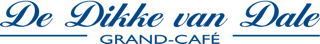 Grand Cafe de Dikke van Dale logo blauw transparante achtergrond