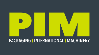 PIM Machinery logo wit groen grijs